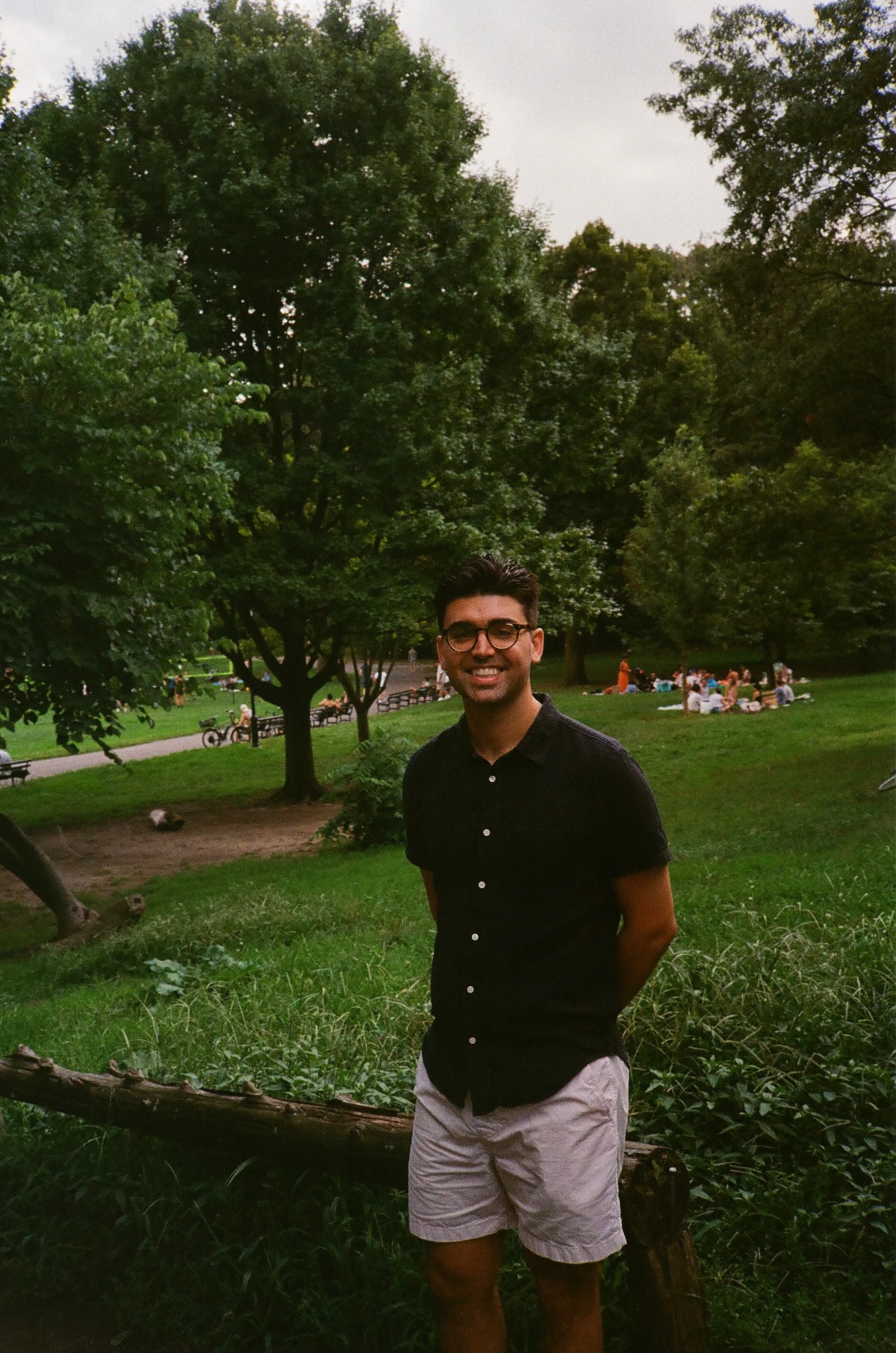 Bryan in a park on a summer day